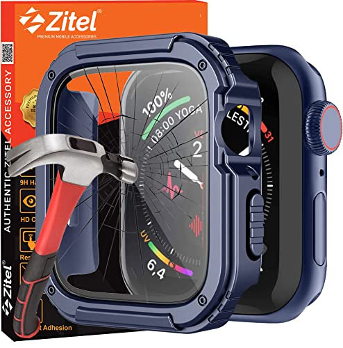 Zitel Rugged Case for Apple Watch 44mm Series 6 5 4 SE Screen Protecto