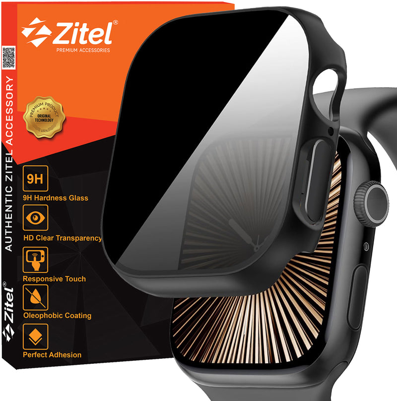 Zitel Privacy Case for Apple Watch Series 10 46mm Anti-Spy Screen Protector Case