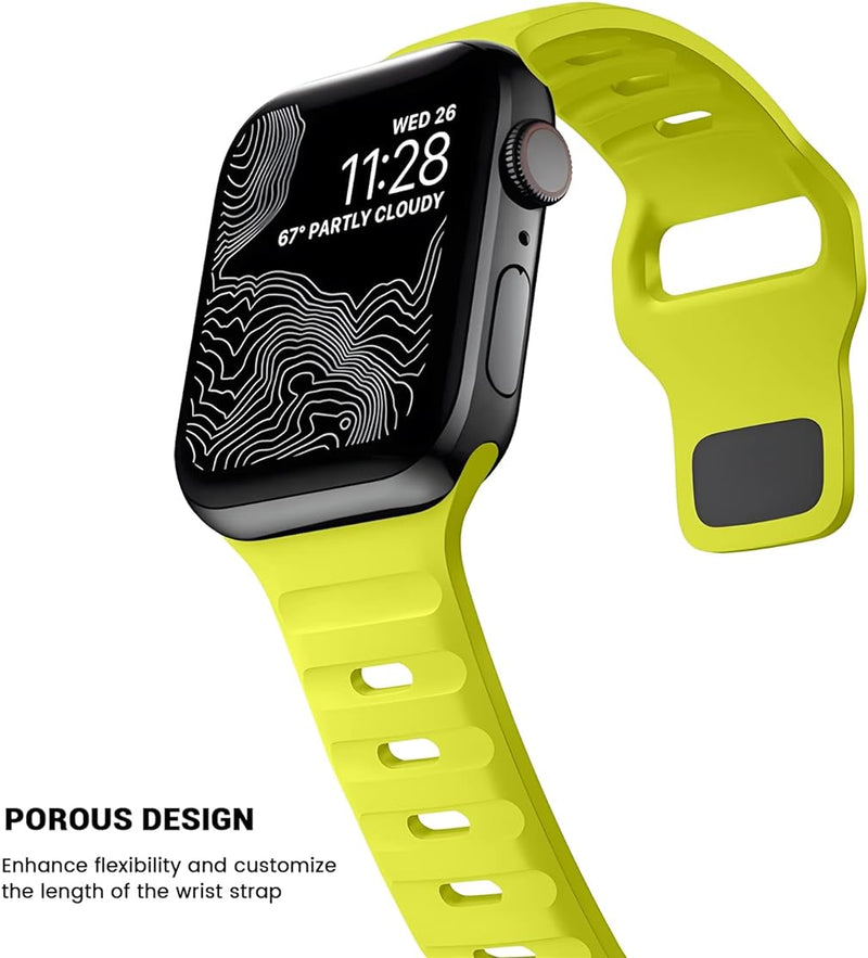 Zitel Band for Apple Watch Straps 49mm 45mm 44mm - Fluorescent Green