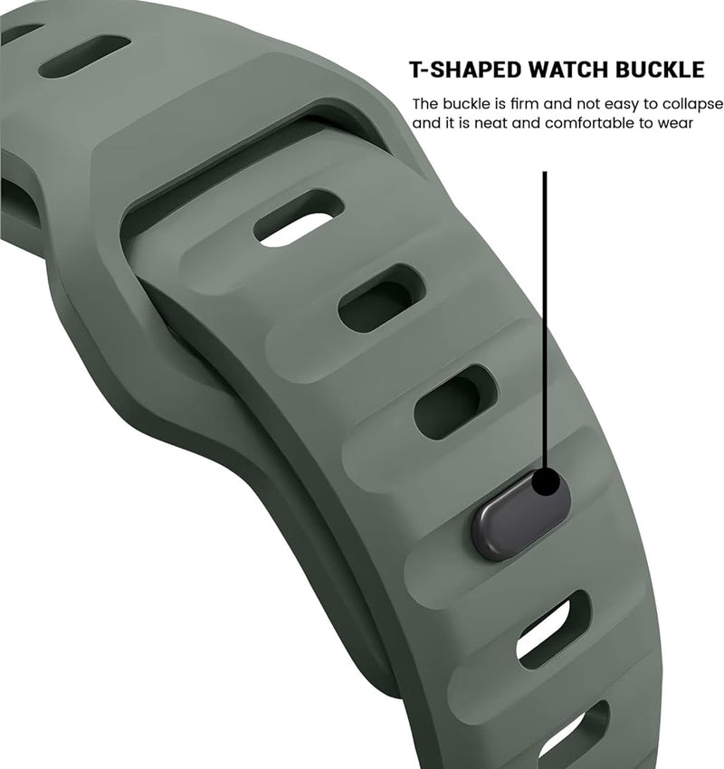 Zitel Band for Apple Watch Straps 49mm 45mm 44mm - Olive Green