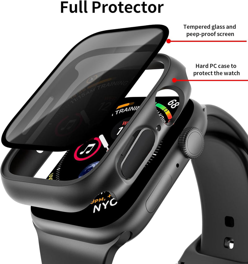 Zitel Privacy Case for Apple Watch Series 10 46mm Anti-Spy Screen Protector Case