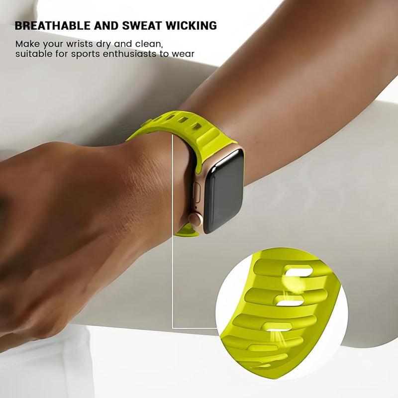 Zitel Band for Apple Watch Straps 49mm 45mm 44mm - Fluorescent Green