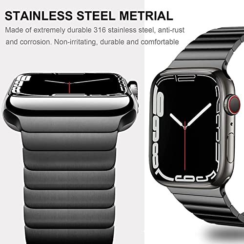 Bestig Compatible for Apple Watch Band 42/44/45/49mm or 38/40/41mm,  Stainless Steel Metal Adjustable…See more Bestig Compatible for Apple Watch  Band