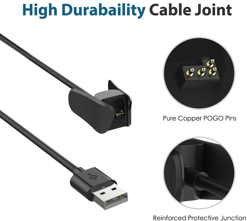 kwmobile Câble de chargement USB compatible avec Garmin vivosmart 4 - Câble  pour
