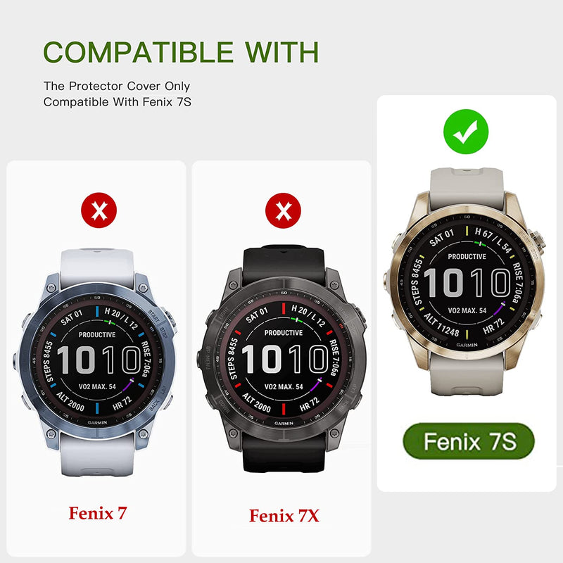 Case Compatible with Garmin Fenix 7X, Shock and Drop Resistant TPU Case for  Garmin Fenix 7X/Fenix 7X Solar/Fenix 7X Sapphire Solar Smartwatch (Not